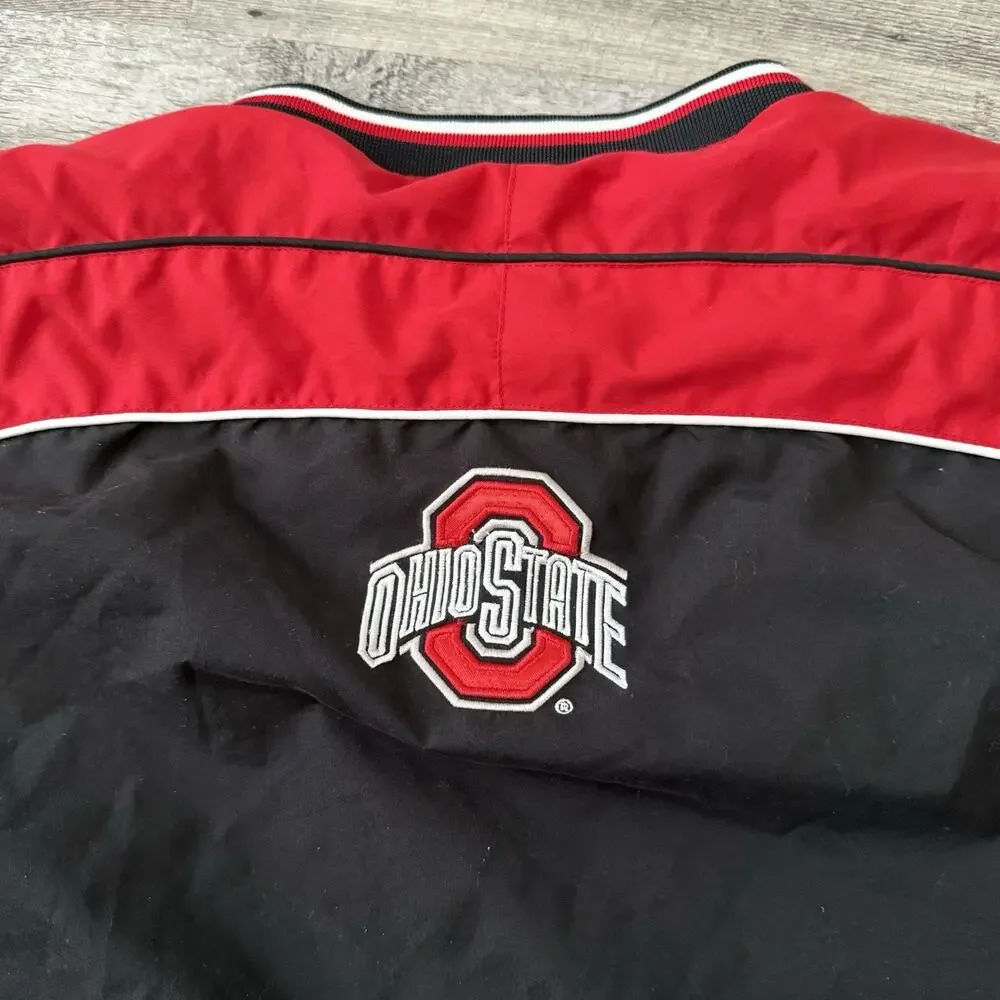 Ohio State Buckeyes 58 Sports Mens XL Pullover Windbreaker Jacket Jersey-Lined
